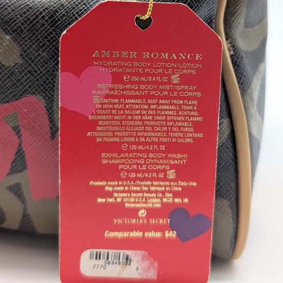 Victoria's Secret Amber Romance Speedy Style Cosmetic Bag - Picture 6 of 14